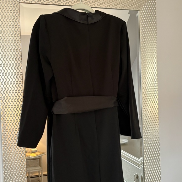 Worn Once! Eliza J Tuxedo Wrap Dress - Picture 11 of 15